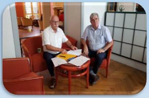 Signature de la convention avec l'association Les Ailes Brisees